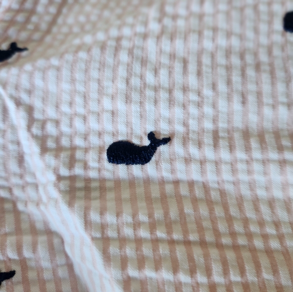 British Khaki Women's Light Pink Whale Print Shorts - Picture 2 of 4